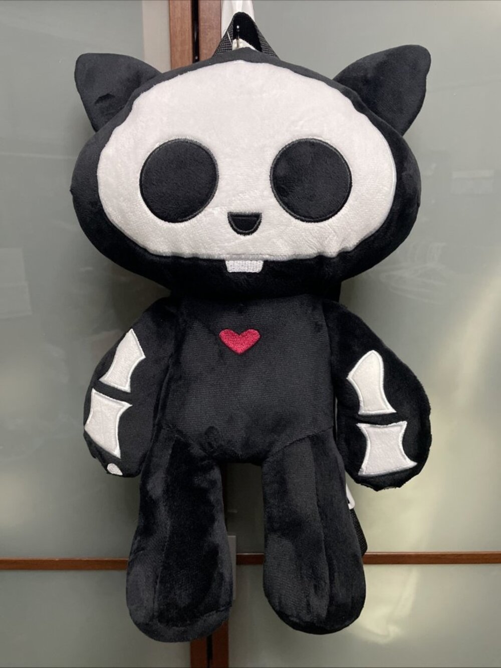 Skelanimals Kit the Cat Plush 17” Backpack Hot Topic Whimsigoth Kidcore Rave NWT